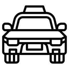 taxi transit transportation map icon