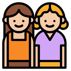 couple lover lesbian lgbt people icon