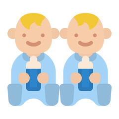 baby twins sibling family people icon
