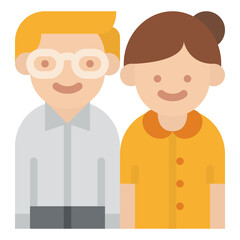 couple father mother parent people icon