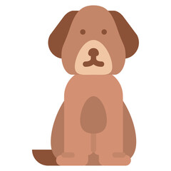 dog animal pet poppy people icon