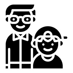 father son parent family people icon