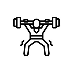 Black line icon for barely