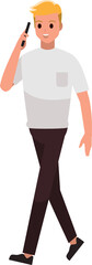 Fototapeta premium Student person man character set ,Vector illustration 