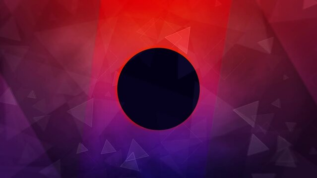 Mystical solar eclipse. Geometry signs on sky. Loop