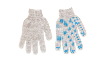 Protective gloves isolated on white background