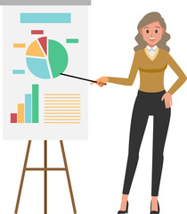 cartoon business woman  character set  ,Vector illustration 