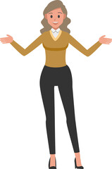 cartoon business woman  character set  ,Vector illustration 
