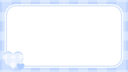 ★Fancy gingham check frame★