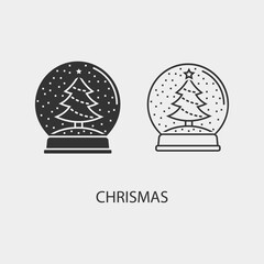 Chrismas vector icon illustration sign