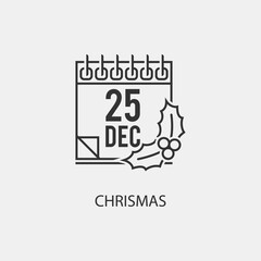 Chrismas vector icon illustration sign