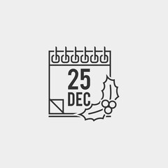 Chrismas vector icon illustration sign