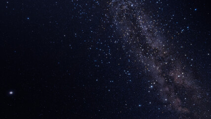 Starry sky milky way panorama. Abstract natural background - Powered by Adobe