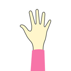 Paper icon on transparent background.