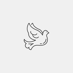 Pigeon_love vector icon illustration sign