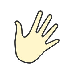 Paper icon on transparent background.