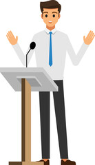 business man wear suit character set  ,Vector illustration 