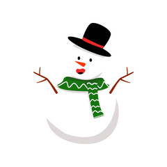 snowman with a hat