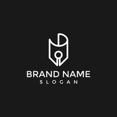  pencil old lines logo vector symbol icon illustration design