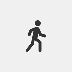 Fototapeta na wymiar Walking vector icon illustration sign