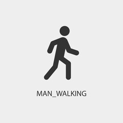 Fototapeta na wymiar Walking vector icon illustration sign