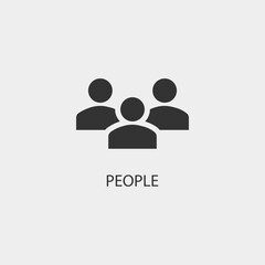 Fototapeta na wymiar People vector icon illustration sign