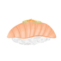 Japanese food, sushi illustration