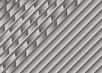 Obraz premium Abstract geometric white and gray with space modern design on Light gray background