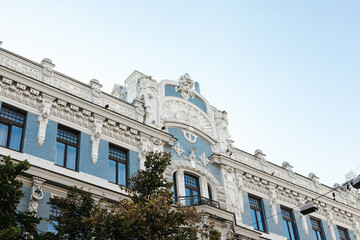 Art Nouveau building in Riga, Latvia