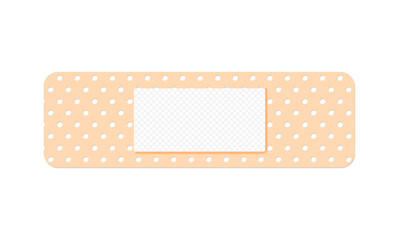Medical plaster. First aid band plaster strip medical patch. Wound cross plastering band and porous bandage plasterers