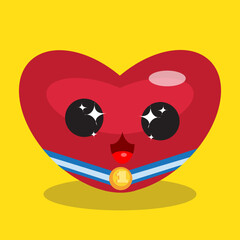 heart with the celebration emotion