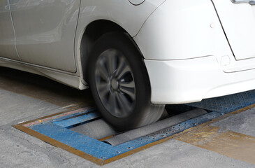 auto machine wheel and tire test drive for measure rotation speed ,horsepower ,roller,torgue ofr car