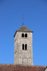 Bell tower in Chapaize, burgundy 