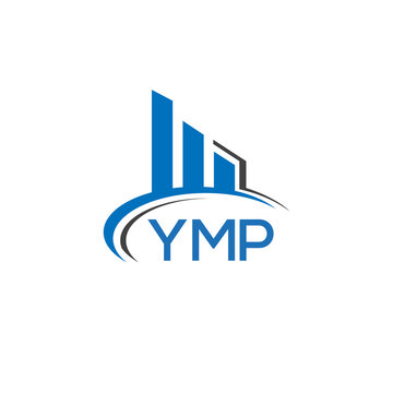 YMP letter logo. YMP blue image. YMP Monogram logo design for entrepreneur and business. YMP best icon.	

