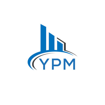 YPM letter logo. YPM blue image. YPM Monogram logo design for entrepreneur and business. YPM best icon.	

