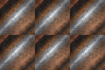 Pattern with interesting doodles on colorfil background. Pano. Raster illustration.