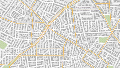 Gps map navigation to own house. View from above the map buildings. Detailed view of city. Decorative graphic tourist map City top view. Abstract background. Flat style, Vector, illustration isolated.