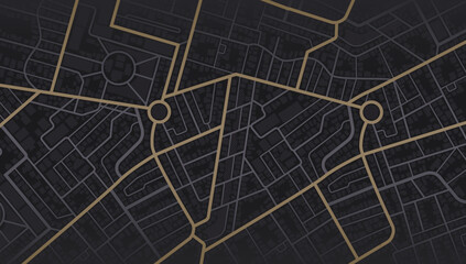 Gps map navigation to own house. View from above the map buildings. Detailed view of city. Decorative graphic tourist map City top view. Abstract background. Flat style, Vector, illustration isolated.