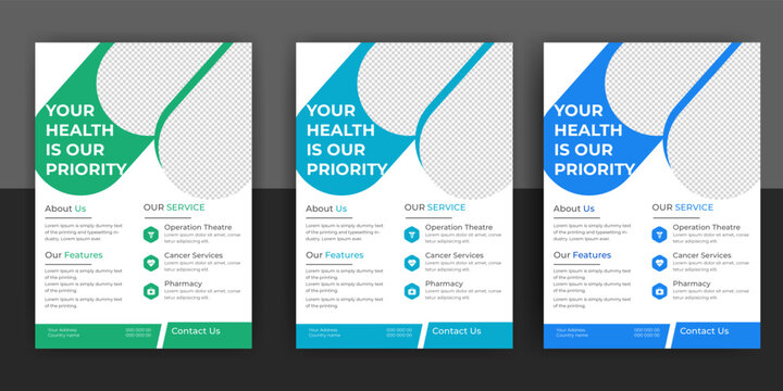 Medical, dental, medical flyer, brochure, medical brochure, medical design, dental flyer, dental brochure. - Powered by Adobe