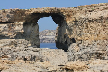 The blue window of malta that no longer exists
