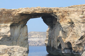 The blue window of malta that no longer exists