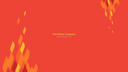 Burning fire flames. Abstract background. Modern pattern. Vector illustration for design.