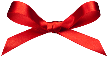 red ribbon bow