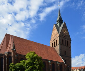 Obraz premium Historical Church in Hannover, the Capital City of Lower Saxony