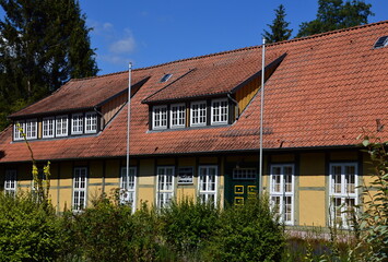 Historical Building in the Park French Garden, Celle, Lower Saxony