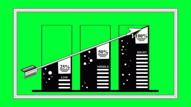 4K RESOLUTION GREEN SCREEN ANIMATED STATISTICS CURVE WITH ATTRACTIVE DESIGN. MAKE EVERY PROJECT LOOK DIFFERENT AND MORE INTERESTING.