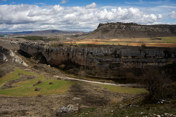 Landscape of Horadada Canyon, northern Castilla, Spain