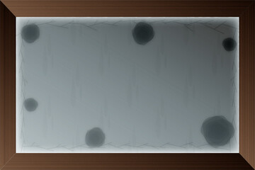 I scribbled on the window on a rainy day 1