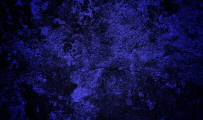 creepy themed wall background, old wall graffiti with crack art in blue, peeling wall surface with old wall scratches