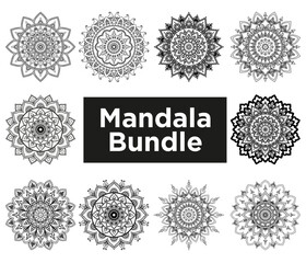 Luxury Mandala Set Illustration Design Bundle